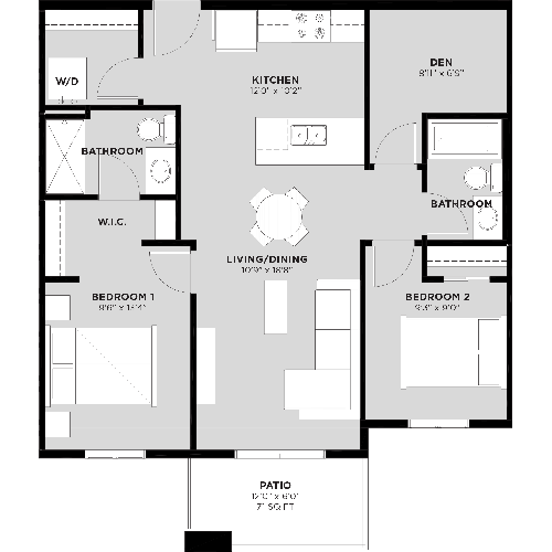 Suite 101 Floorplan