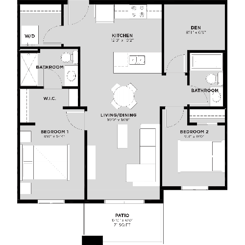 Suite 107 Floorplan