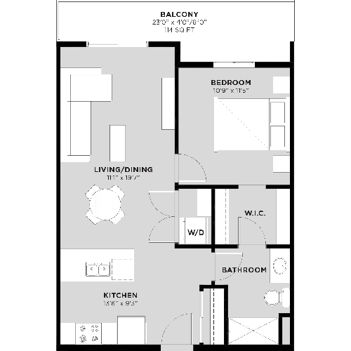 Suite 614 Floorplan
