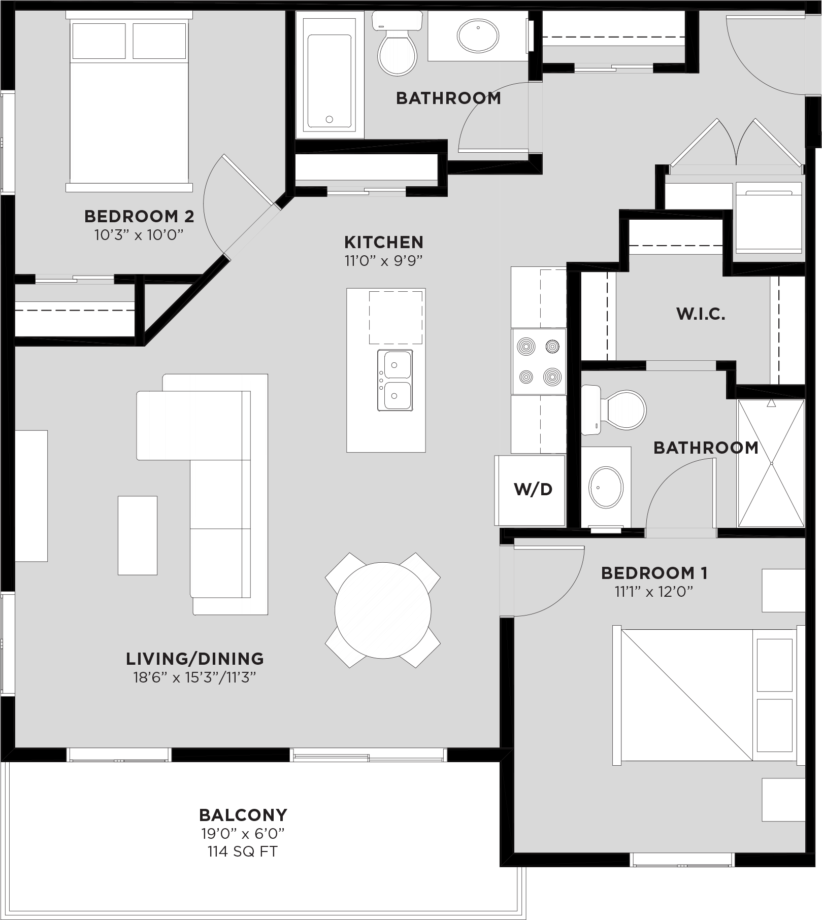 Suite 619 Floorplan